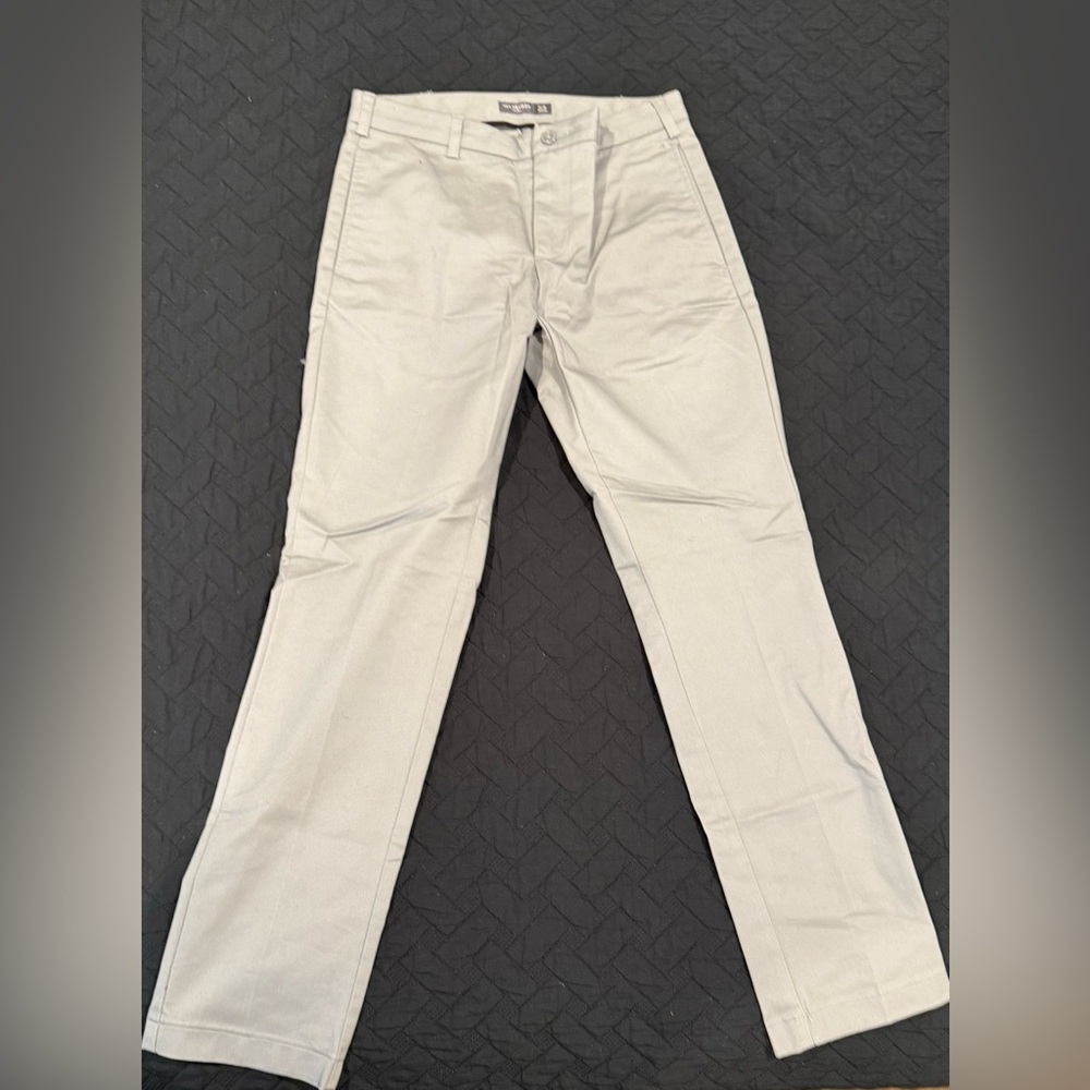 Van Heusen Slim-fit Dress Pants 30 32 Light Grey